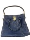 Michael Kors Navy Blue Leather Hamilton handbag