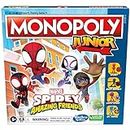 Monopoly Junior: Marvel Spidey and His Amazing Friends Edition Board Game for Kids Ages 5+, with Artwork from The Animated Series, Kids Board Games (English)