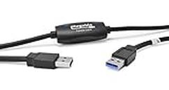 Plugable USB 3.0 Windows Transfer Cable for Windows 10, 8.1, 8, 7, Vista, XP. Includes Bravura Easy Computer Sync Software for Upgrade and Migration-Black