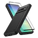 Asuwish Phone Case for Samsung Galaxy S10 with Tempered Glass Screen Protector Cover and Cell Accessories Protective Slim Rugged Dual Layer Hybrid S 10 Edge 10S GS10 X10 GalaxyS10 Women Men Black