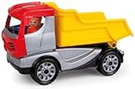 Lena 01620 Truckies, Stable Construction Vehicle Approx. 22 cm, Small Toy Dump Truck 2 Years, Robust, Suitable for Sandbox, Beach and Children's Room