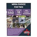 Activity Superstore Mega Choice for Two Gift Experience Voucher, 550 Options Available, 18-month Validity, Experience Days, Days Out Gifts, Couples Gifts, Retirement Gifts