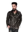 SCHARF Fred Fanzo Men's Body Con Leather Jacket JIL02M