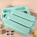 Nonstick Silicone Baguette Pan French Bread Baking 3 Wave Loaves Each Loaf 11"x2.3" Bake Mould Toast