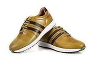 East Star Sports Limited Edition Lightweight Golden ESS Golf Shoes for Men's Size 8.5
