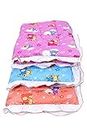 Fareto Newborn Baby Lacy Muslin Cotton Godari Cradle Bed (Multicolour, 0-6 Months, Pack of 3)