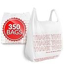 Reli. Thank You Plastic Bags (350 Count) (11.5" x 6.5" x 21") (White) - Grocery, Shopping Bag, Restaurants, Convenience Store