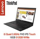 CLEARANCE ThinkPad T490s i5 FHD IPS Touch 16GB 512GB 2Y Premier Warranty T14s