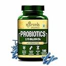 Ayurveda Organics Probiotics with Prebiotic Supplement for Women and Men - 100 Veg Capsules