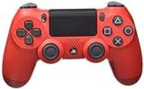 Playstation 4 Mando Inalámbrico Dualshock 4 V2 Magma Red, Mando Oficial de Sony para PS4 con Joysticks Analógicos y Gatillos Mejorados y Batería Interna con Carga por USB - Color Rojo