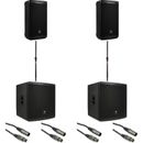 JBL EON712 12-inch Powered Speaker and EON718S 18-inch Powered Subwoofer PA Bundle