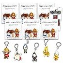 Overwatch Blind Bags Party Favors- Bundle with 6 Overwatch Surprise Bag Keychain Mystery Figures, Stickers | Overwatch Party Supplies for Boys