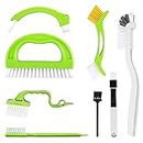 8 Pack Grout Cleaner Brush, Hand-held Groove Gap Cleaning Tools Tile Joint Scrub Brush to Deep Clean, Household Cleaning Brushes for Window Door Track, Stove Tops, Shower, Kitchen, Seams, Floor Lines
