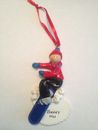 Personalized Snowboarding Boy Christmas Ornament 