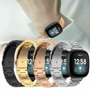 For Fitbit Versa 3/Versa Sense Metal Stainless Steel Watch Band Link Strap Men