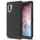Galaxy Note 10 Plus Case Note 10+ Case for Samsung Galaxy Note 10 Plus Case Military Drop Shockproof Armor Heavy Duty Rugged 3 in 1 Protection Cover for Galaxy Note 10 Plus Phone Case (Black+Black)