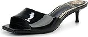 Vince Camuto Women's Faiza Heeled Sandal, Black Patent, 7 US