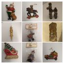 Clearance Sale Ornaments Choice-Stars, Santa, Heart, Bear, Deer, Dog, Snowflake 