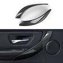 OYDDL Juego de 2 pegatinas para puerta de coche, reposabrazos de ABS para molduras interiores compatibles con BMW F30 F31 F34 3GT F32 F33 F36 3er 4 accesorios