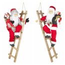 Große Weihnachtsmann Kletterleiter Stehfigur Weihnachtsbaumdekoration