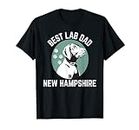 Mens Best Lab Dad In New Hampshire Dog Dad T-Shirt