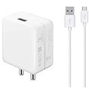 Ultra Fast Charger For Sam-sung Galaxy Pop i559 , I 559 Original Charger Hi Speed Travel Charger Adapter Qualcomm QC 3.0 Quick Charge Adaptive Fast Charging, Rapid, Dash, VOOC, AFC Charger With 1 Meter Micro USB Data Cable1M5:| 30 W, White)