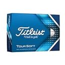 TITLEIST Tour Soft - Palla da golf, taglia unica, colore: Bianco