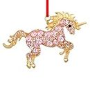 D24TIME Unicorn Christmas Ornaments 2023 Metal Pink Unicorn Christmas Tree Hanging Ornaments Christmas Keepsake Gifts for Women Girls Kids Xmas Unicorn Ornaments Christmas Decorations Party Supplies