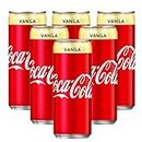 Coca Cola's Vanilla Flavors And Soft Drink Smooth And Delicious Taste Each 320ml (Pack Of 6)
