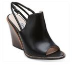 Women Shoes Clarks Narrative Sarina Billy Black Leather Heel Sandals