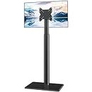 Universal Floor TV Stand with Swivel Mount for 13 to 50 inch LED LCD TV, Black HT1001BP…