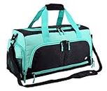 Ultimate Gym Bag 2.0: The Durable Crowdsource Designed Duffel Bag with 10 Optimal Compartments Including Water Resistant Pouch (Teal, Medium (20"))