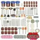 40~217Pcs Power Tools Rotary Tool Accessory Set Fits Dremel Drill Grinding Polishing Accessories