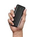 Portronics Power Pod 10K Advanced 10000 mAh Smallest Power Bank with 22.5W Max Output, LED Indicator, Mach USB-A Output, Type C PD Output, Type C Input(Black)