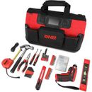 DNA Motoring 44 Piece Household Home Repairing Tool Set & Canvas Storage Bag (Red) Plastic | 16.8 H x 12 W x 11 D in | Wayfair TOOLS-00208