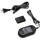 glorich ack-e12 replacement ac power adapter / charger kit for canon eos m m2 m10 mirrorless digital cameras- Black
