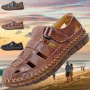 Sandalias de verano para hombre punta cerrada senderismo pescador deporte aire libre playa agua zapatos