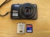 Nikon Coolpix S7000 Digital Camera 16MP FOR PARTS- Includes Battery & SD Card