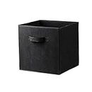Justandkrafts Foldable Cloth Storage Cube Basket Bins Organizer Containers Drawers cloths Black Pack of 1