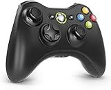 Wireless Controller for Xbox 360, Etpark Xbox 360 Joystick Wireless Game Controller for Xbox 360 & Slim Console and PC Windows XP/7/8/10(Black)