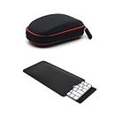 iMac Keyboard and Mouse Protection Kit - PU Leather Sleeve Case for Apple Wireless Magic Keyboard A2449 A2450 2021 Released/Magic Keyboard 2 & Magic Mouse Case - Black