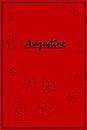 Augustine: Rotes Notizbuch mit Blumenmotiv | kariert | 120 Seiten | Softcover | A5 (German Edition)