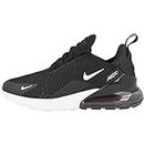 Nike Men's AIR MAX 270 Running Shoes, 7 US, Black/White/Solar red/Anthracite