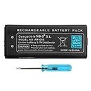 OSTENT Batterie Lithium ION Rechargeable 2000 mAh + kit d'outils Compatible pour Nintendo NDSiLL NDSiXL