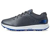 Skechers Men's Elite 5 Arch Fit Waterproof Golf Shoe Sneaker, Gray/Blue, 10 US