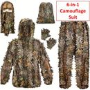 Lightweight Camouflage Hunting Suit With Hood - Stay Hidden And Comfortable During Your