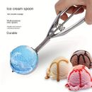 1pc Durable Stainless Steel Ice Cream Scoop - Perfect For Scooping Ice Cream, Fruit, And More - 3 Sizes Available