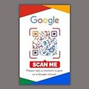 Premium Google Review Card - NFC & QR Enabled - White Colour - NFC 216 - Google My Business Review Card - Boost Business Reviews with Tap or Scan
