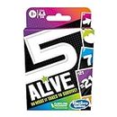 Hasbro Gaming 5 Alive Card Game, Fast-Paced Kids Game, Easy to Learn, Fun Family Game for Ages 8 and Up, Card Game for 2 to 6 Players, Multicolor
