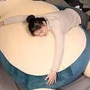 TiNGiLL Animal Giant Bean Bag Chair Cover Large Size 150/200CM Unstuffed Animal Plush Pillow Cover Only for Kids Girlfriend Birthday Gifts (Smile, 150cm/59inch)